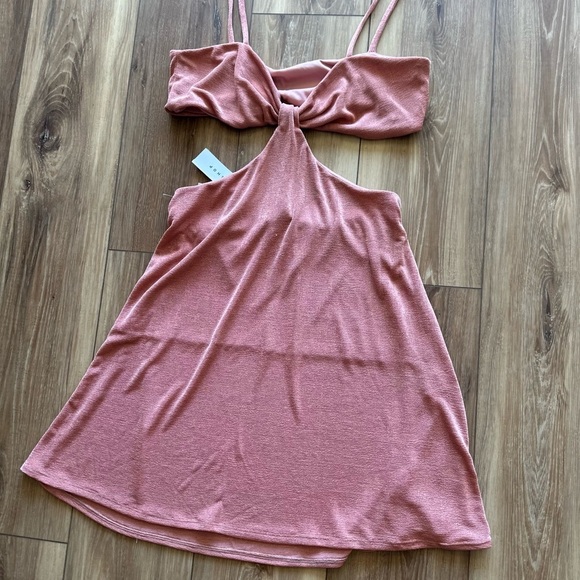 Topshop women’s cut out slinky mini dress size 8-10 NWT - Picture 3 of 5